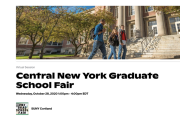 Online Graduate School Fair on Oct. 28