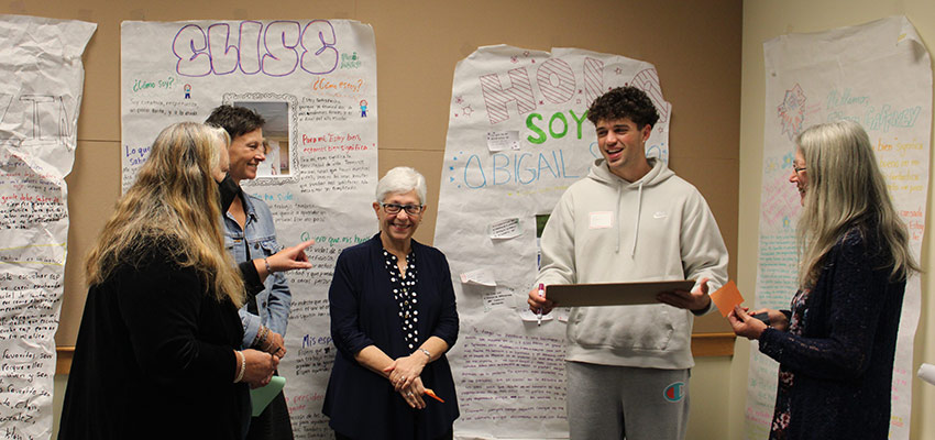 Participants in a workshop at the Virginia Levine Second Language Educators' Conference