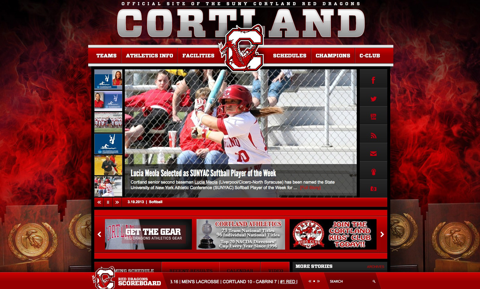 College Launches New Athletics Website