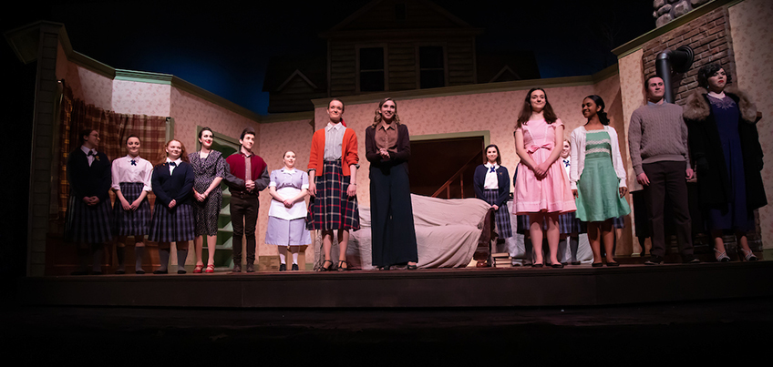 The Children's Hour cast stands on stage