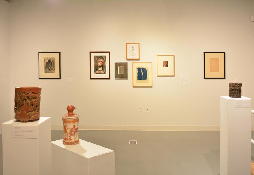 East space floor view at the Dowd Gallery SUNY Cortland.